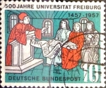 Stamps Germany -  Intercambio jxi 0,30 usd 10 pf. 1957