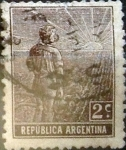 Stamps Argentina -  Intercambio 0,25 usd 2 cents. 1911