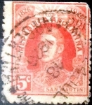 Stamps Argentina -  Intercambio 0,25 usd 5 cents. 1926