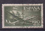 Stamps Spain -  Superconstellation y nao Santa María