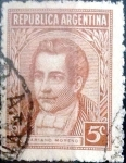 Stamps Argentina -  Intercambio 0,20 usd 5 cents. 1935