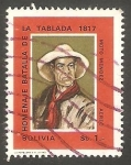 Stamps Bolivia -  259 - 150 anivº de la Batalla de Tablada, Moto Mendez