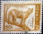 Stamps Argentina -  Intercambio 0,20 usd 50 cents. 1960