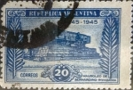 Sellos de America - Argentina -  Intercambio 0,20 usd 20 cents. 1945