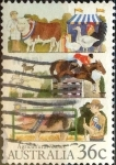 Stamps Australia -  Intercambio 0,25 usd 36 cents. 1987