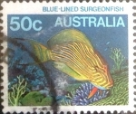 Stamps Australia -  Intercambio 0,60 usd 50 cents. 1984