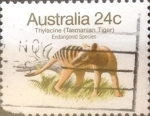 Stamps Australia -  Intercambio 0,35 usd 24 cents. 1981