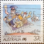 Stamps Australia -  Intercambio 0,20 usd 37 cents. 1988