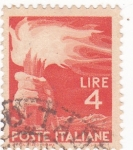 Stamps Italy -  Ilustración