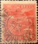 Sellos del Mundo : America : Brasil : Intercambio 0,40 usd  100 r. 1922