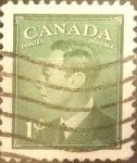 Stamps Canada -  Intercambio 0,20 usd 1 cents. 1949