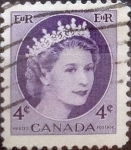 Stamps Canada -  Intercambio 0,20 usd 4 cents. 1954