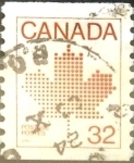 Stamps Canada -  Intercambio 0,20 usd 32 cents. 1983