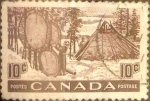 Stamps Canada -  Intercambio 0,20 usd 10 cents. 1950