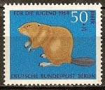 Stamps Germany -  Para la Juventud 1968, Beaver.