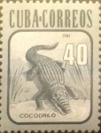 Stamps Cuba -  Intercambio agm 1,00 usd 40 cents. 1981