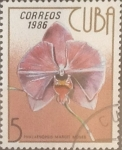 Stamps Cuba -  Intercambio crxf 0,20 usd 5 cents. 1986