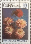 Stamps Cuba -  Intercambio crxf 0,20 usd 13 cents. 1987