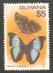 Sellos del Mundo : America : Guyana : 533 - Mariposa