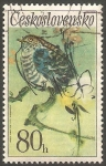 Sellos de Europa - Checoslovaquia -  1956 - Pájaro cantor