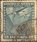 Stamps Chile -  Intercambio 0,20  usd  2 pesos 1934