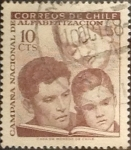 Sellos de America - Chile -  Intercambio 0,20  usd 10 cents. 1966