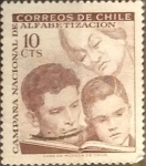 Stamps Chile -  Intercambio 0,20  usd 10 cents. 1966