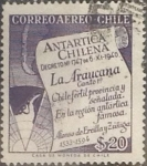 Sellos de America - Chile -  Intercambio 0,20  usd 20 pesos 1958