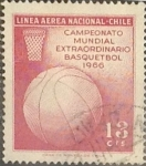 Stamps : America : Chile :  Intercambio 0,20  usd 13 cents. 1966