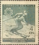 Stamps Chile -  Intercambio 0,20  usd 4 cents. 1965