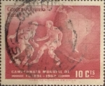 Stamps Chile -  Intercambio 0,20 usd 10 cents. 1962