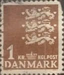 Stamps Denmark -  Intercambio 0,20 usd 1 krone 1946