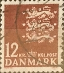 Stamps Denmark -  Intercambio 0,55 usd 12 krone 1981