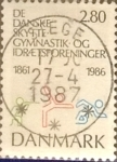 Stamps Denmark -  Intercambio 0,25 usd 2,80 krone 1986