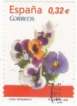 Stamps Spain -  Flora- pensamiento (19)