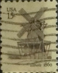 Stamps United States -  Intercambio 0,20 usd 15 cents. 1980