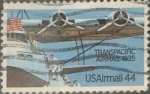 Stamps United States -  Intercambio 0,25 usd 44 cents. 1985