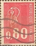 Stamps France -  Intercambio 0,20 usd 80 cents. 1974