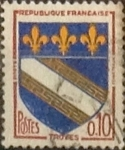 Stamps France -  Intercambio 0,20 usd 10 cents. 1963