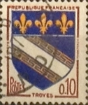 Stamps France -  Intercambio 0,20 usd 10 cents. 1963