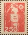 Sellos de Europa - Francia -  Intercambio 0,20 usd 2,50 francos 1991