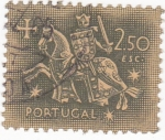 Stamps Portugal -  caballero medieval