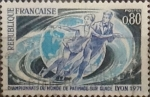 Stamps France -  Intercambio m1b 0,30 usd 80 cents. 1971