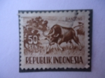 Sellos del Mundo : Asia : Indonesia : Banteng - Republik Indonesia.