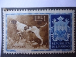 Stamps San Marino -  Pointer - Repubblica di S.Marino.