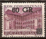 Stamps Poland -    Año Renacimiento. Patio del Palacio Real de Wawel en Cracovia.