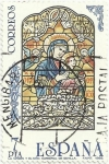 Stamps Spain -  VIDRIERAS ARTÍSTICAS. LA VIRGEN Y EL NIÑO, CATEDRAL DE SEVILLA. EDIFIL 2815