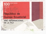 Stamps Equatorial Guinea -  año internacionl de la Paz