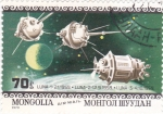 Stamps Mongolia -  aeronáutica- Luna-1, Luna-2,Luna-3