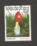 Stamps Benin -  Amanita caesarea